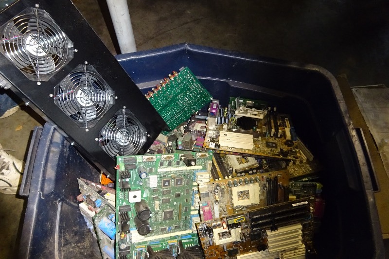 lot 67 image: Mother boards & Power supplies