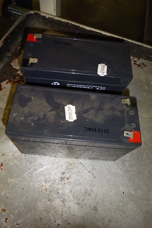 lot 92 image: 2 12 volt rechargeable batteries
