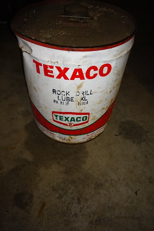 lot 104 image: Texaco rock drill lube
