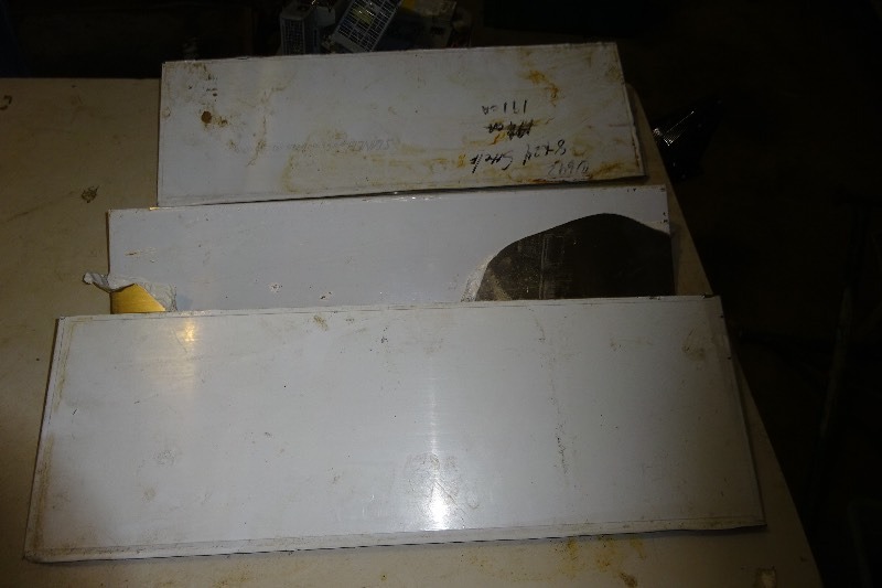 lot 118 image: Stainless steel shelves