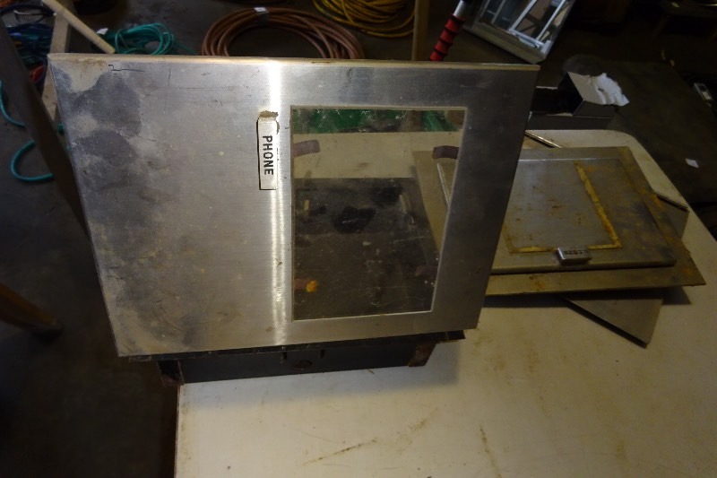 lot 121 image: 2 stainless phone boxes
