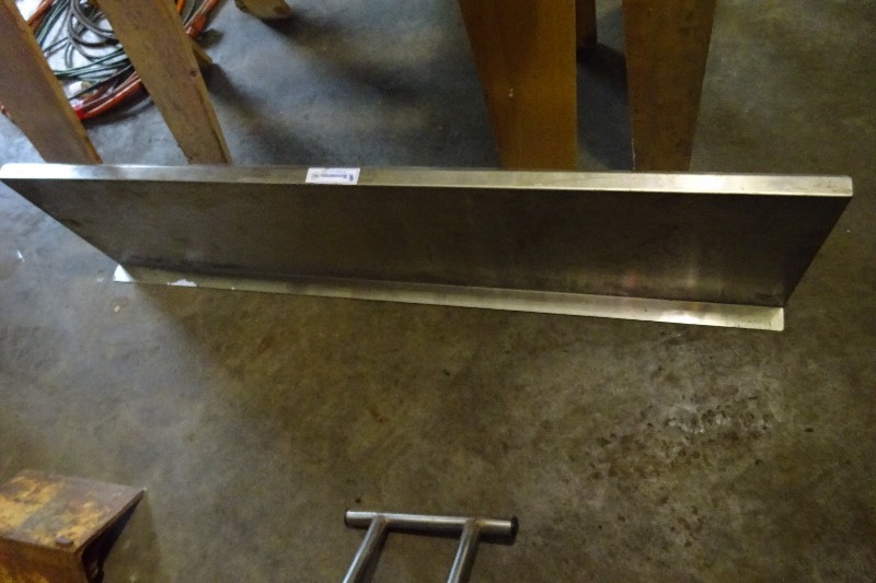 lot 123 image: Stainless steel shelve