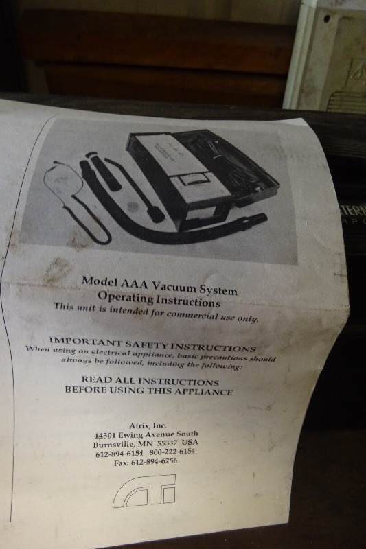 lot 155 image: Vacuum system