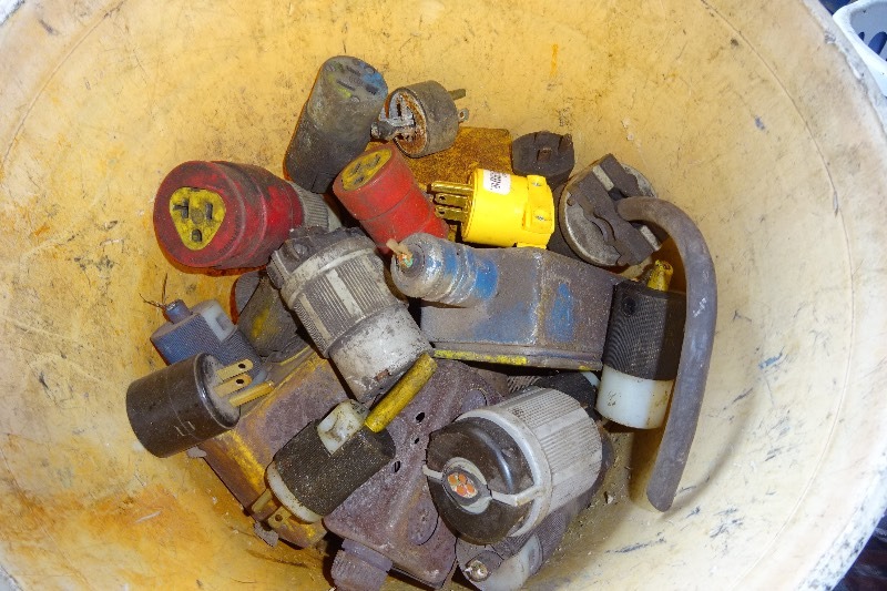 lot 165 image: Bucket of plugs