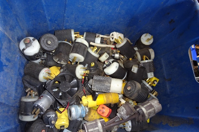 lot 169 image: Bin of plugs
