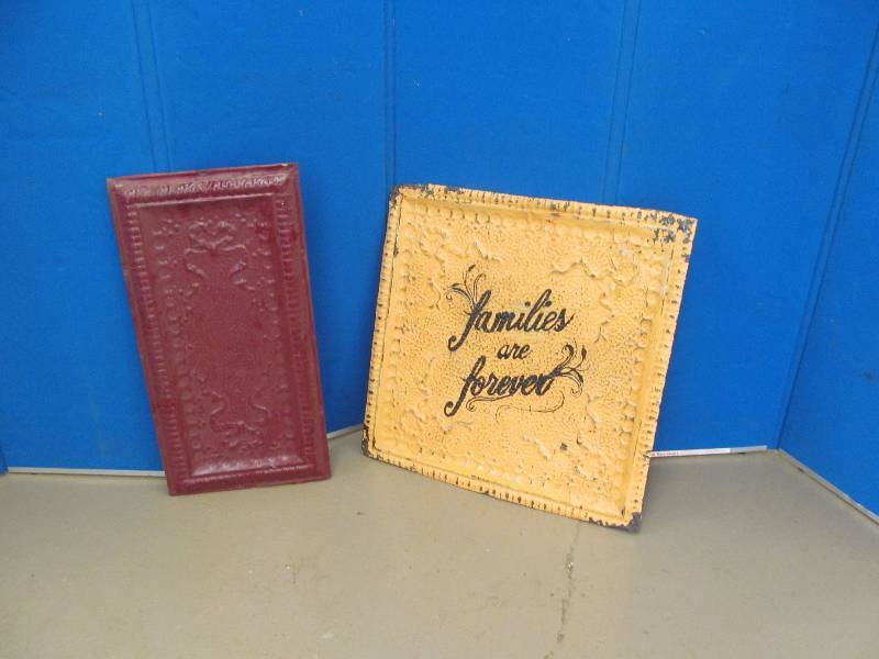 lot 53 image: Vintage ceiling panels
