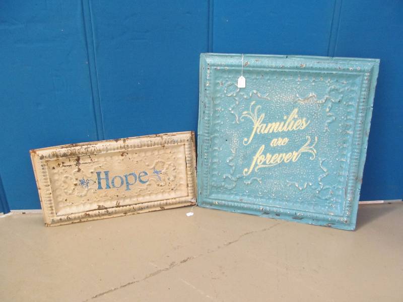 lot 55 image: Vintage ceiling panels