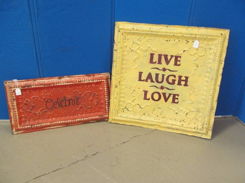 lot 56 image: Vintage ceiling panels