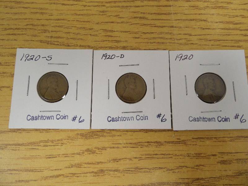 P, D, & S Wheat Cents