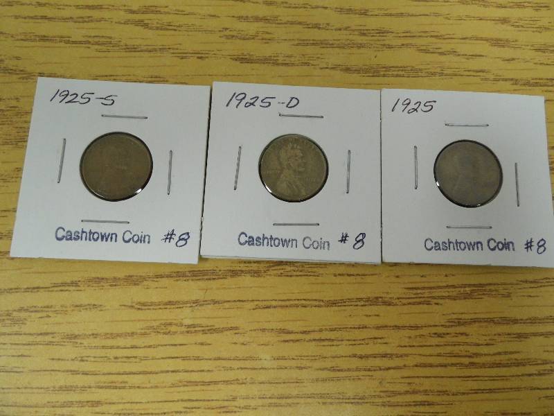 P, D, & S Wheat Cents