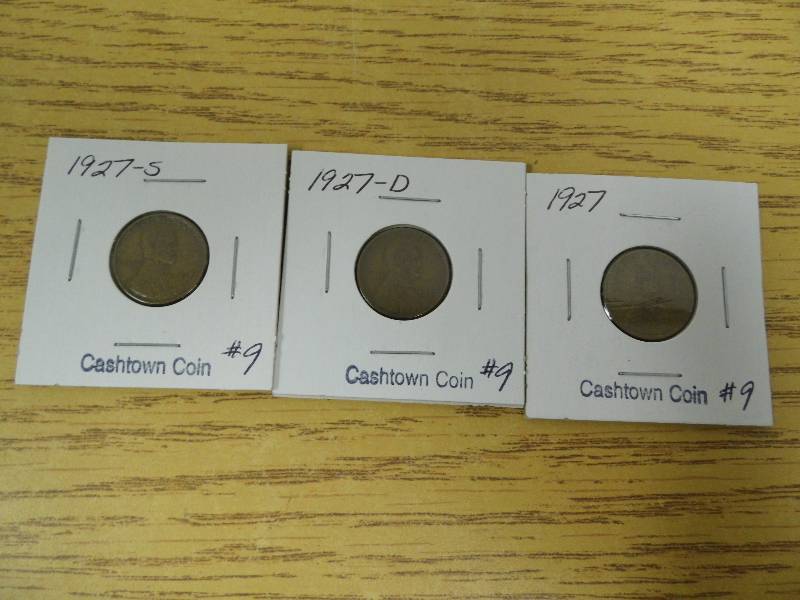 P, D, & S Wheat Cents