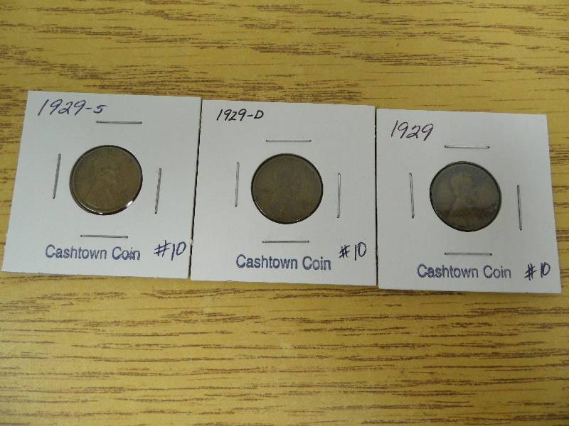 P, D, & S Wheat Cents