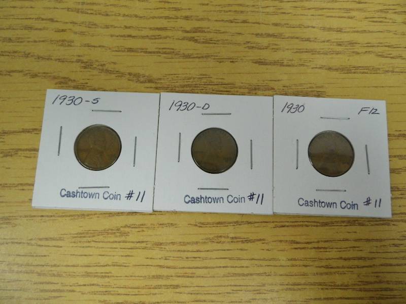 P, D, & S Wheat Cents