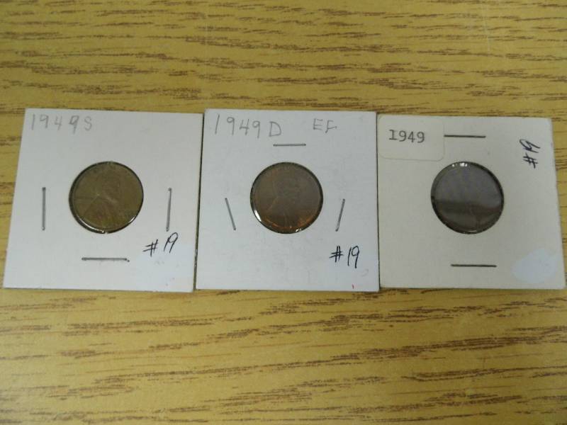 P, D, & S Wheat Cents