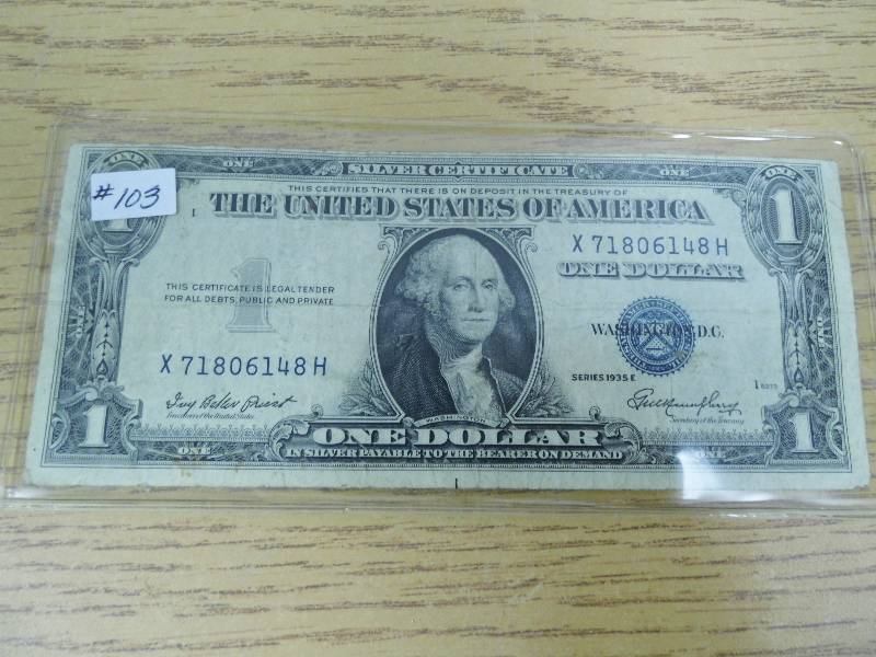 E - Dollar Silver Certificate