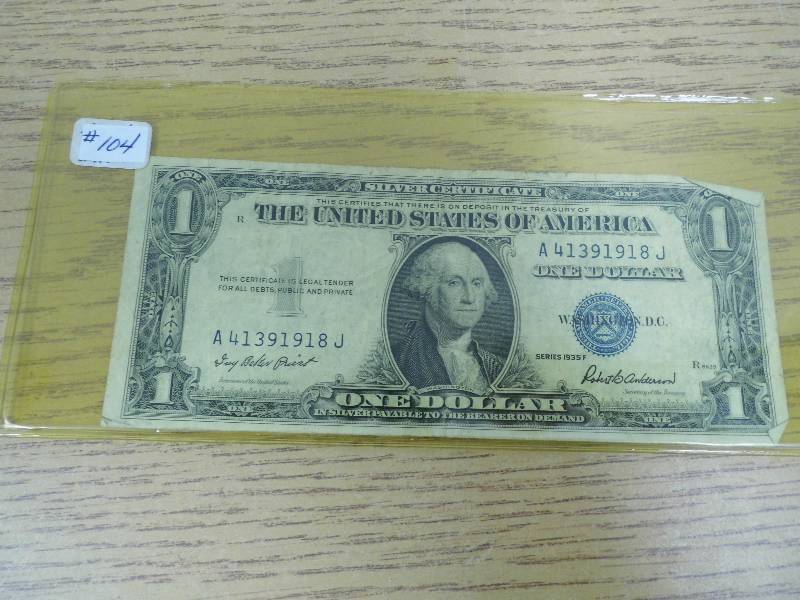 F - Dollar Silver Certificate