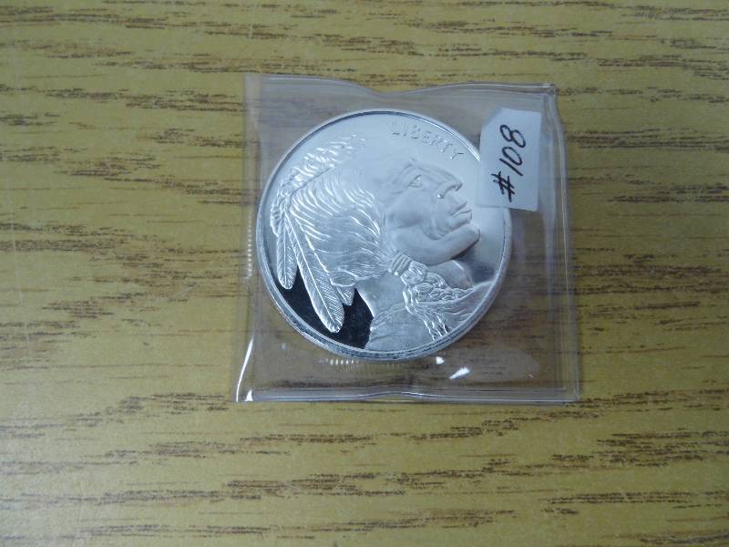 One Ounce .999 Fine Pure Silver