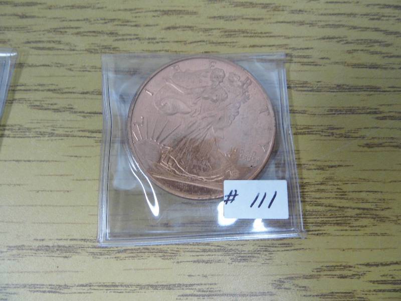 One Ounce .999 Fine Pure Copper