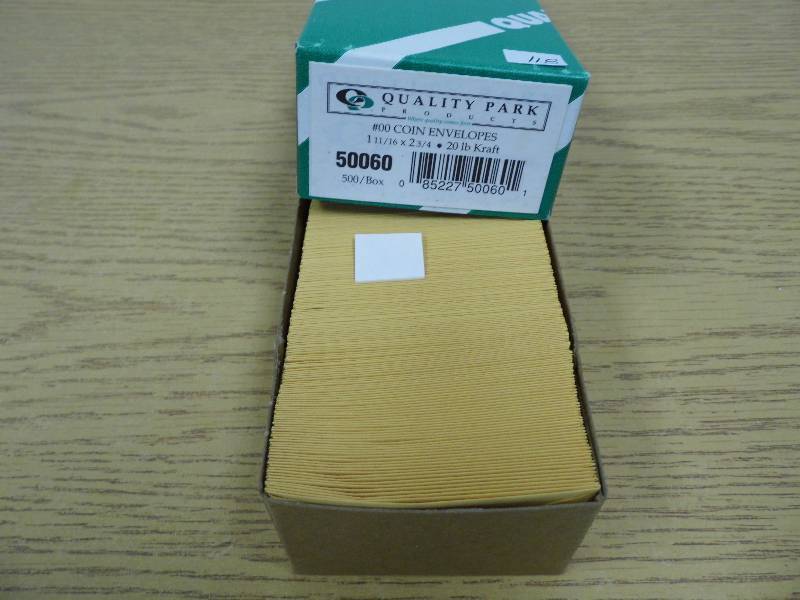500 - 1 1116 x 2 34 #00 Coin Envelopes