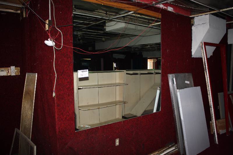 lot 38 image: Mirror 65 x 64.5 Requires Tools Removal.