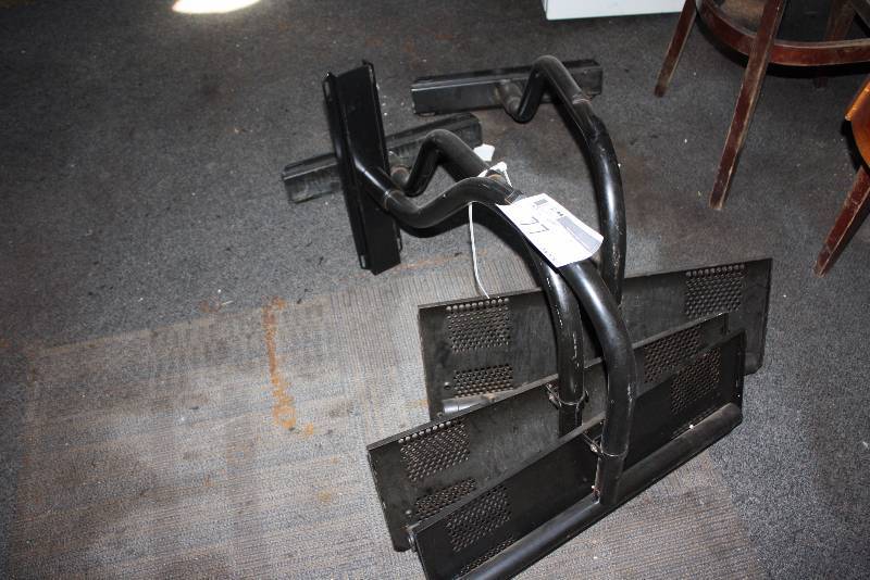 lot 77 image: Lot of (3) TV Mounts Metal Black.