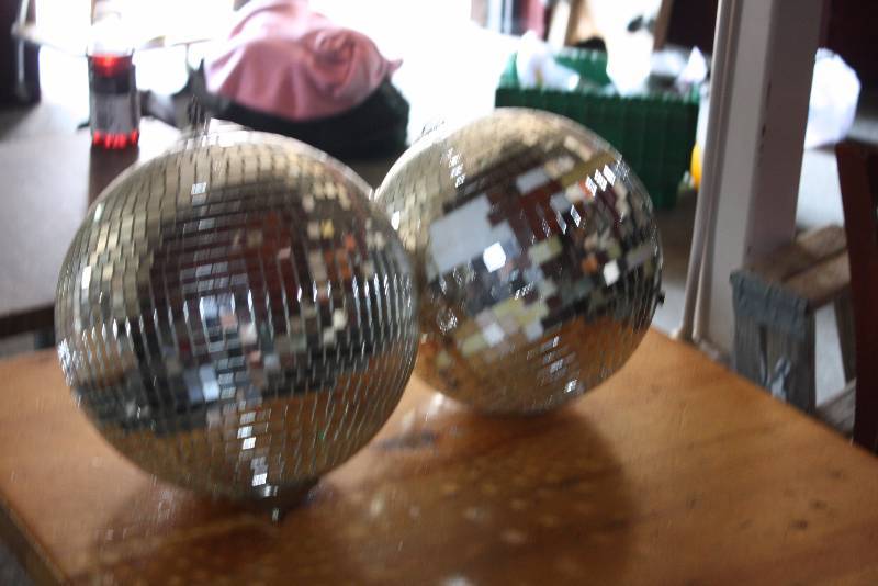 lot 74 image: Lot of (2) Disco Balls 12.