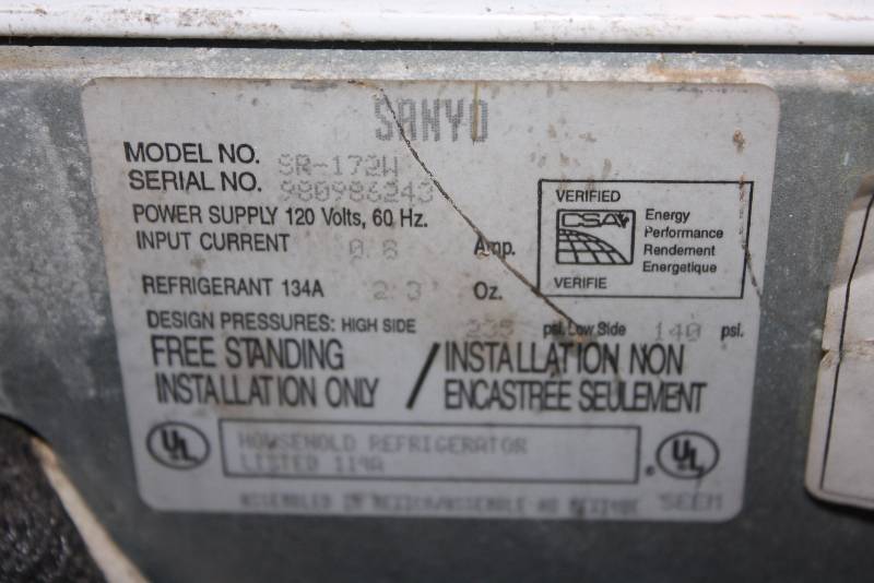 sanyo sr172w