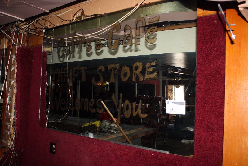 lot 97 image: Mirror wMarkered Lettering 69 x 42.