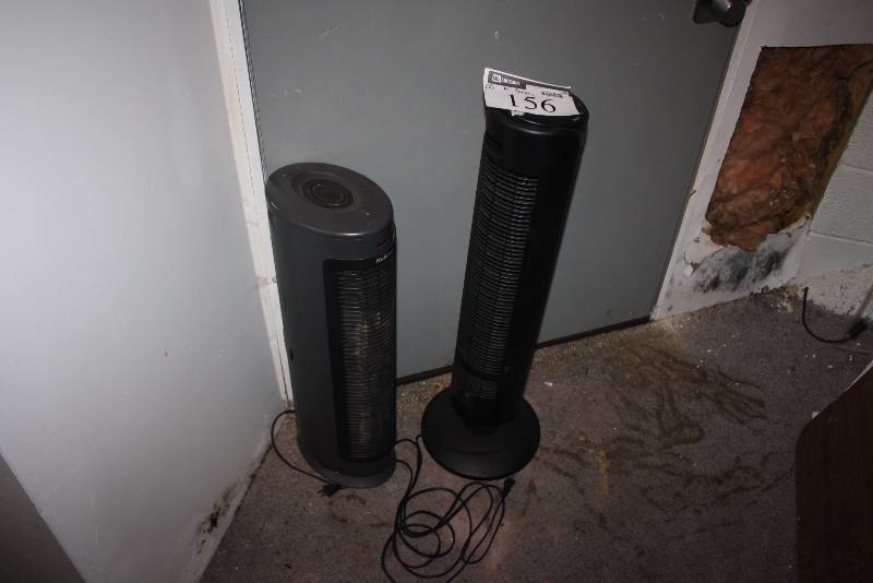 lot 156 image: Lot of (2) Air Purifiers wCord Black.