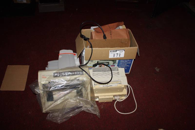 lot 171 image: Printers Lot Including Okidata Microline 320 Turbo Hewlett Packard Deskjet 841C  Hewlett Packard Laserjet 6L And More.