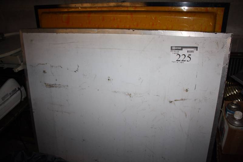 lot 225 image: Lot of (2) Including White Board Light-Up Sign, Miller Beer (1) 49 x 48 49 x 48.