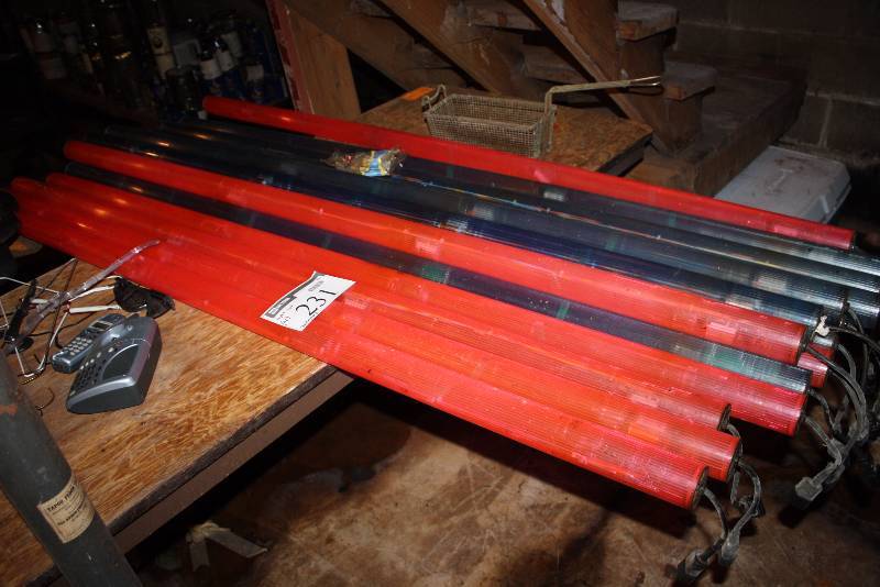 lot 231 image: Lot of (14) Light Bars BlueRed Untested.