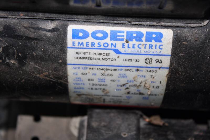 Doerr Emerson Electric Air Compressor; Definite Purpose Compressor