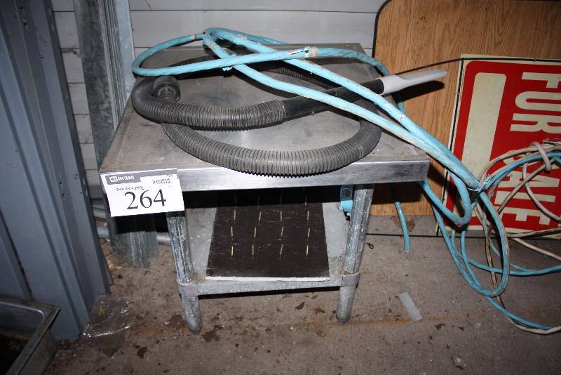 lot 264 image: Stainless Steel Prep Table wBottom Shelf 24 x 24 x 24.5.