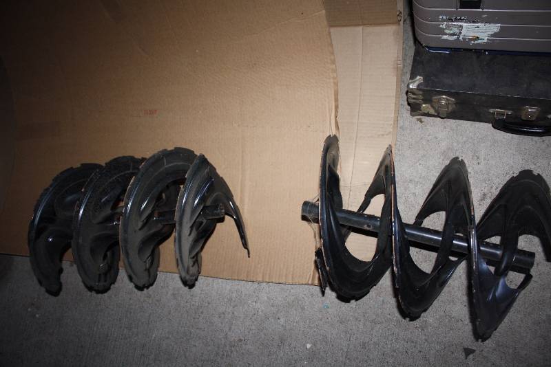 lot 257 image: Lot of (2) Auger Blades Black.