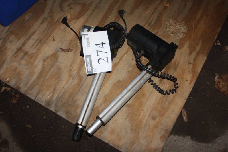 lot 274 image: Lot of (2) Dewert Linear Actuator w Cords.