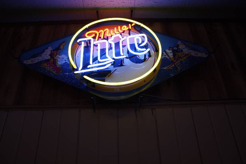 lot 148 image: Miller Light Neon Beer Sign Tested & Operational.