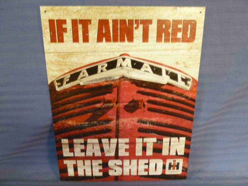 lot 42 image: Collectible Metal Sign