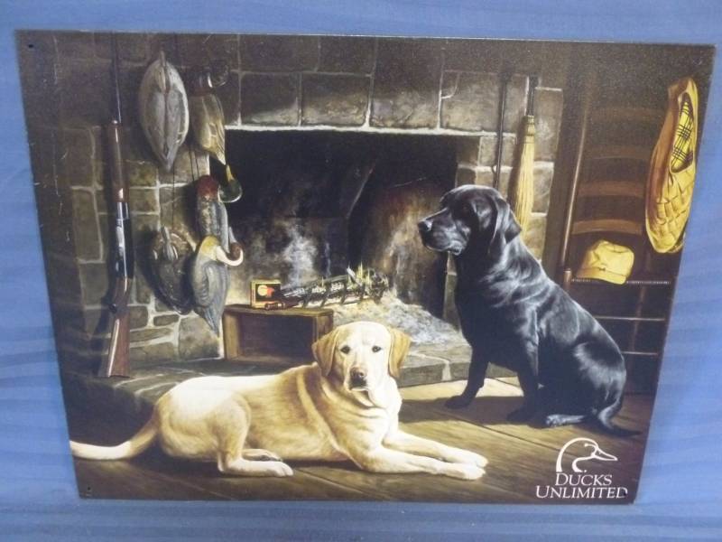 lot 51 image: Collectible Metal Sign