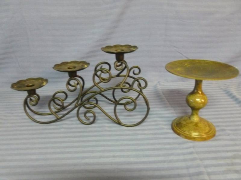 lot 66 image: Metal Candle Holder