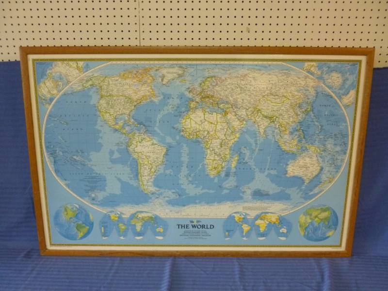 lot 77 image: Large Framed World