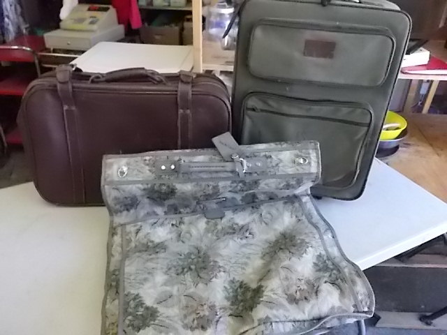 lot 78 image: Garment Bag & 2-Suitcases