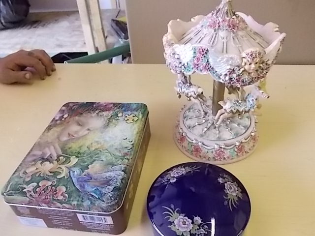 lot 87 image: Box Lot - Trinket Box, Music Box, Fairy Puzzle