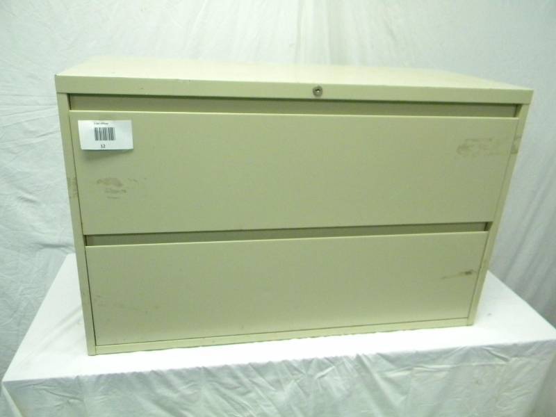 lot 12 image: Two Drawer Metal File Cabinets
