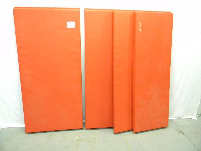 lot 48 image: Red Wall Mounted Safety Pads