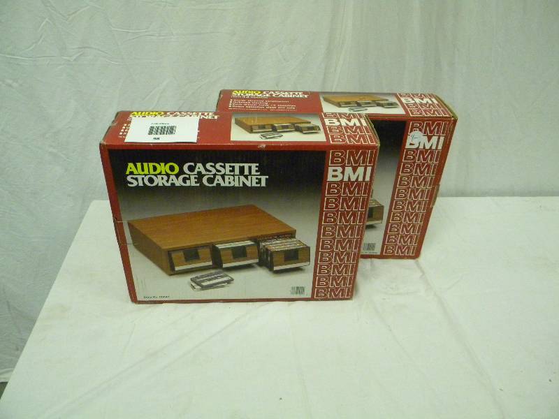 lot 98 image: Audio Cassette Storage Cabinet