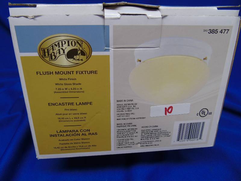 Hampton Bay Flush Mount Light Fixture