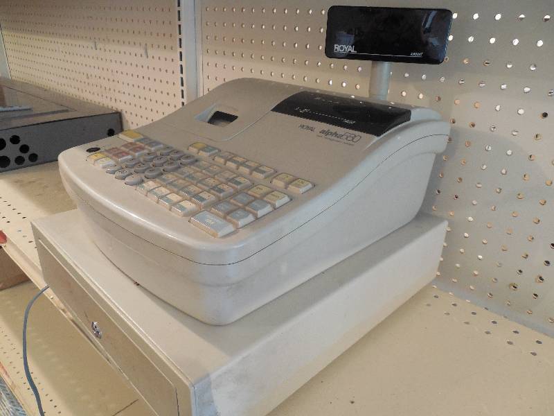 Royal Alpha 580 Cash Management System Register & Restroom Sign