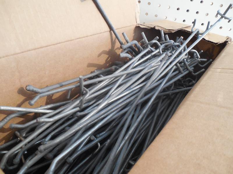 Peg board hooks & label holders