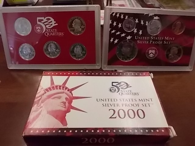 2000 US Silver Mint Proof Set With State Quarters